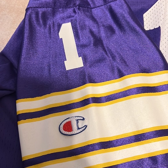 Champion Warren Moon Minnesota Vikings Jersey size 48 Color Purple - Picture 4 of 6